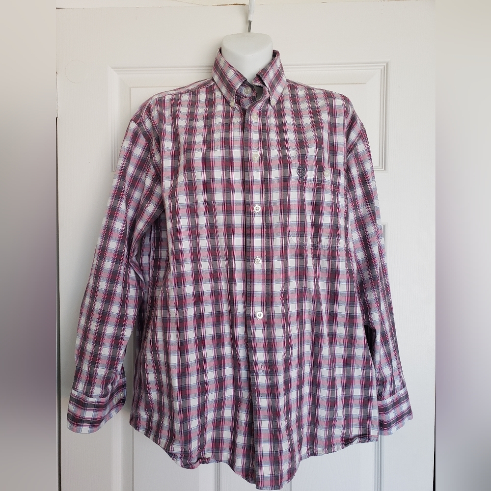 George Strait For Wrangler Plaid Cowboy or Rockabilly Shirt